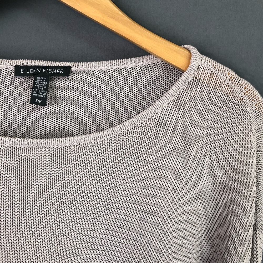 Eileen Fisher Cropped Oversize Sweater - Picture 3 of 7